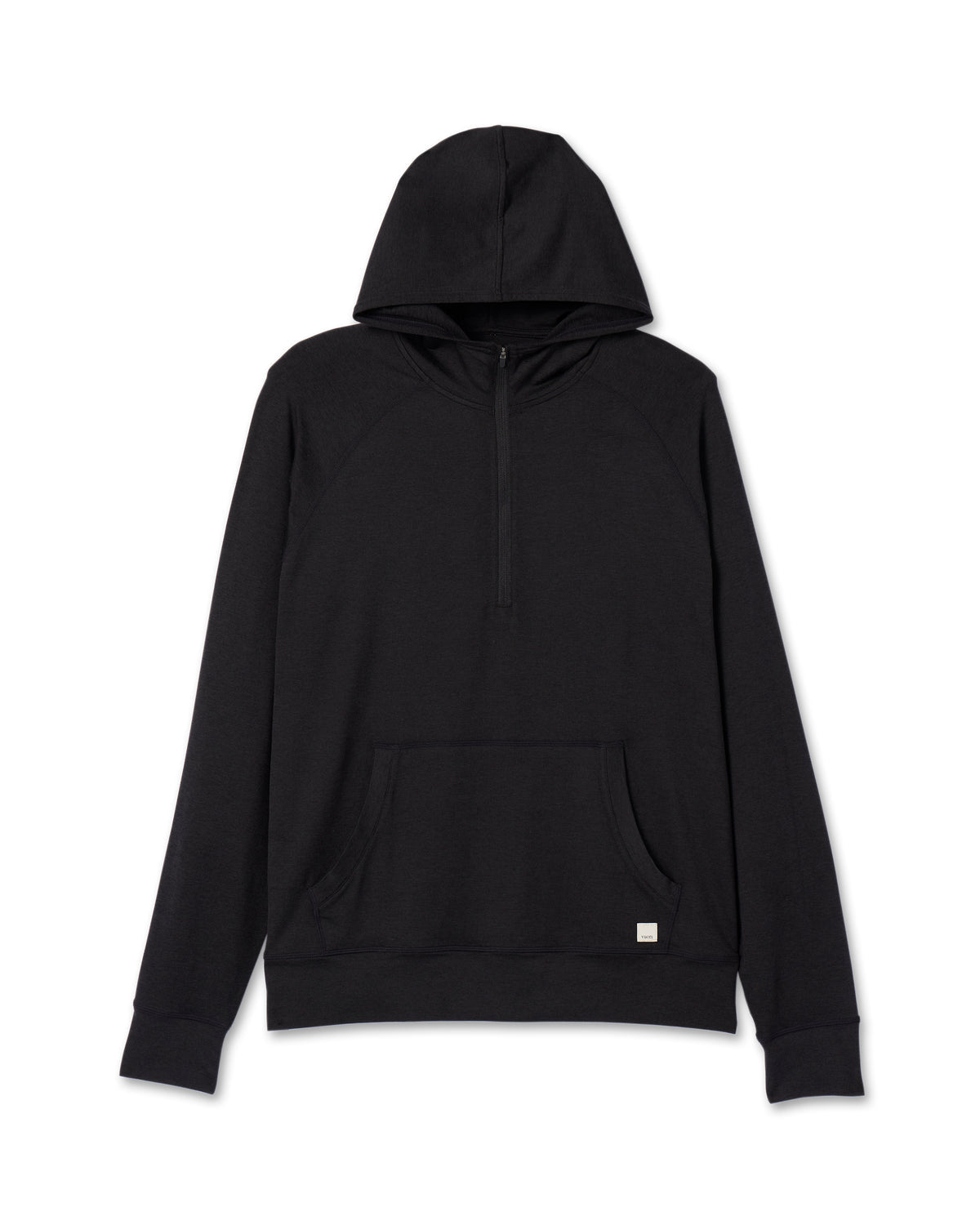 Men Vuori Ponto Performance Half Zip Hoodie Men's Black Half Zip