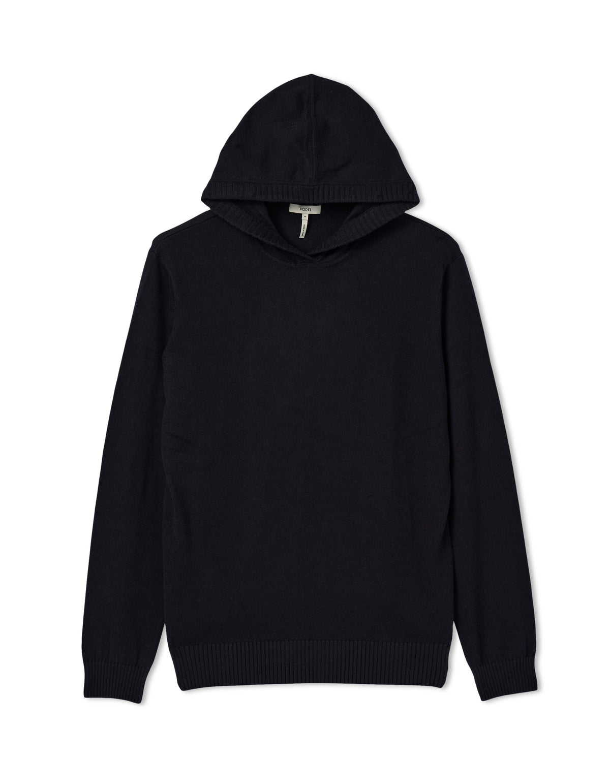 Men Vuori Fluent Sweater Hoodie Black Cotton Cashmere Hoodie
