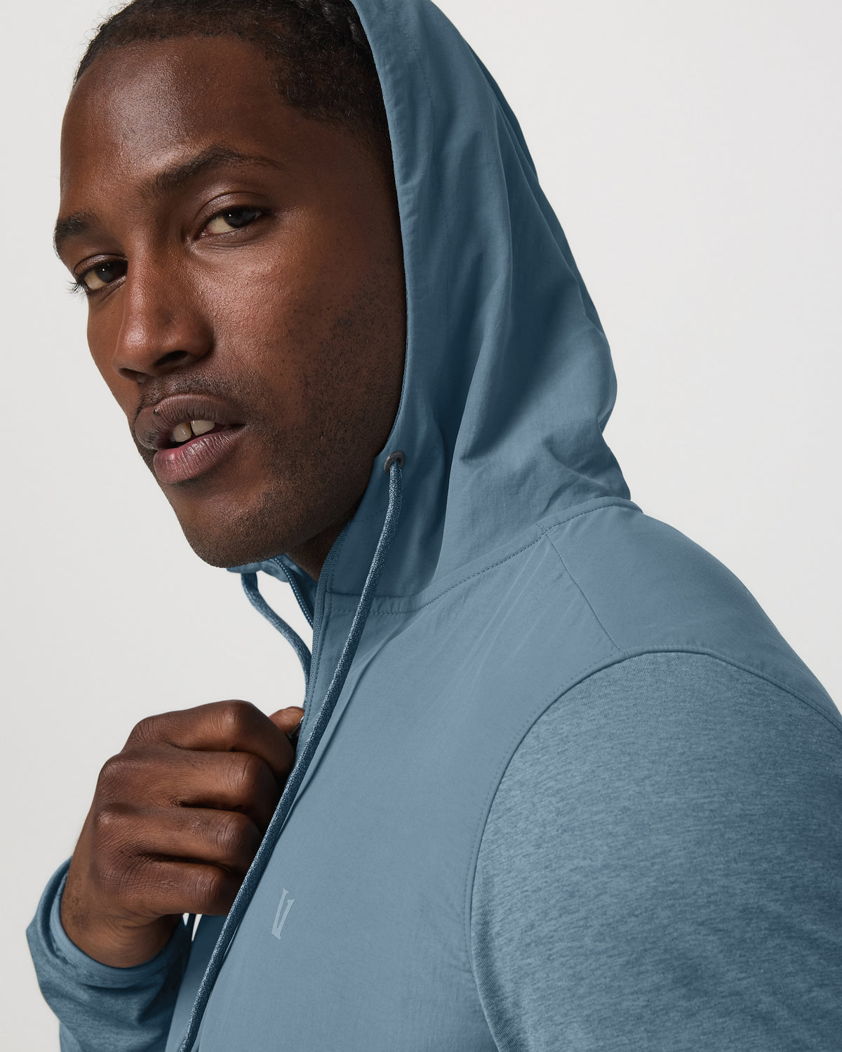 Men Vuori Sunday Element Jacket Men's Smoke Blue Heather Jacket