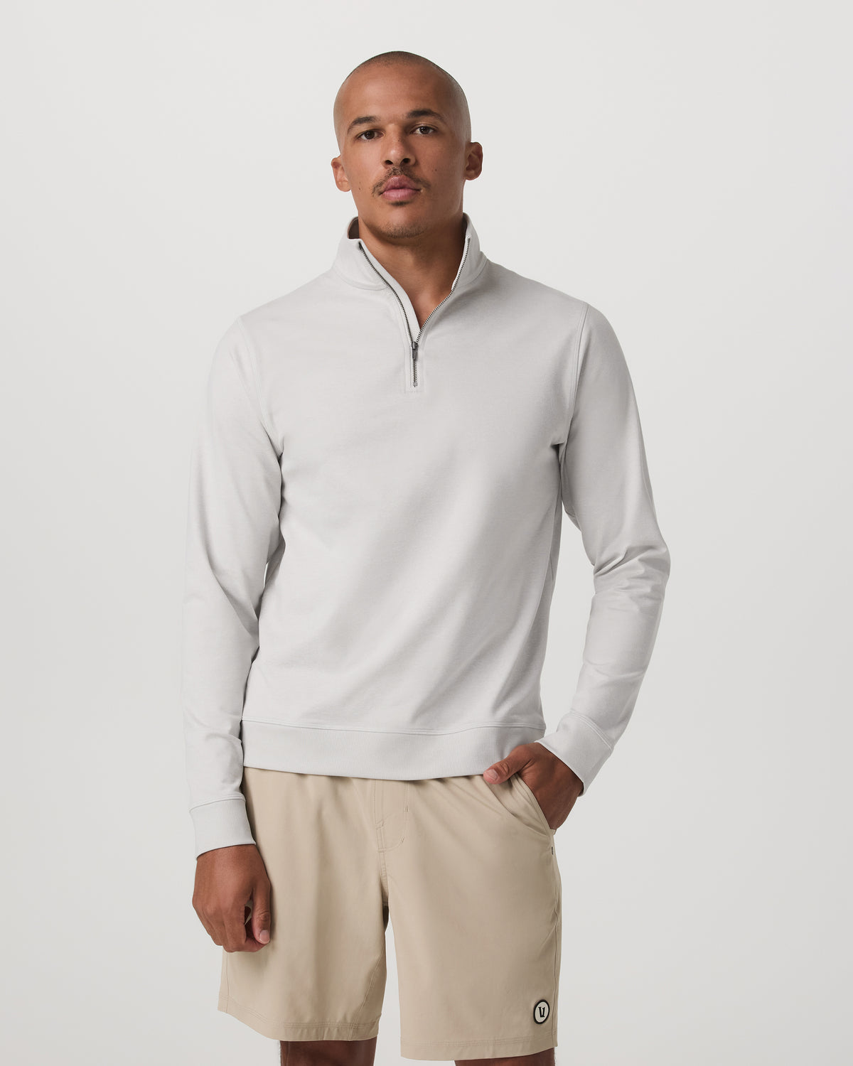 Men Vuori Coronado 1/2 Zip Men's Salt Heather Pullover