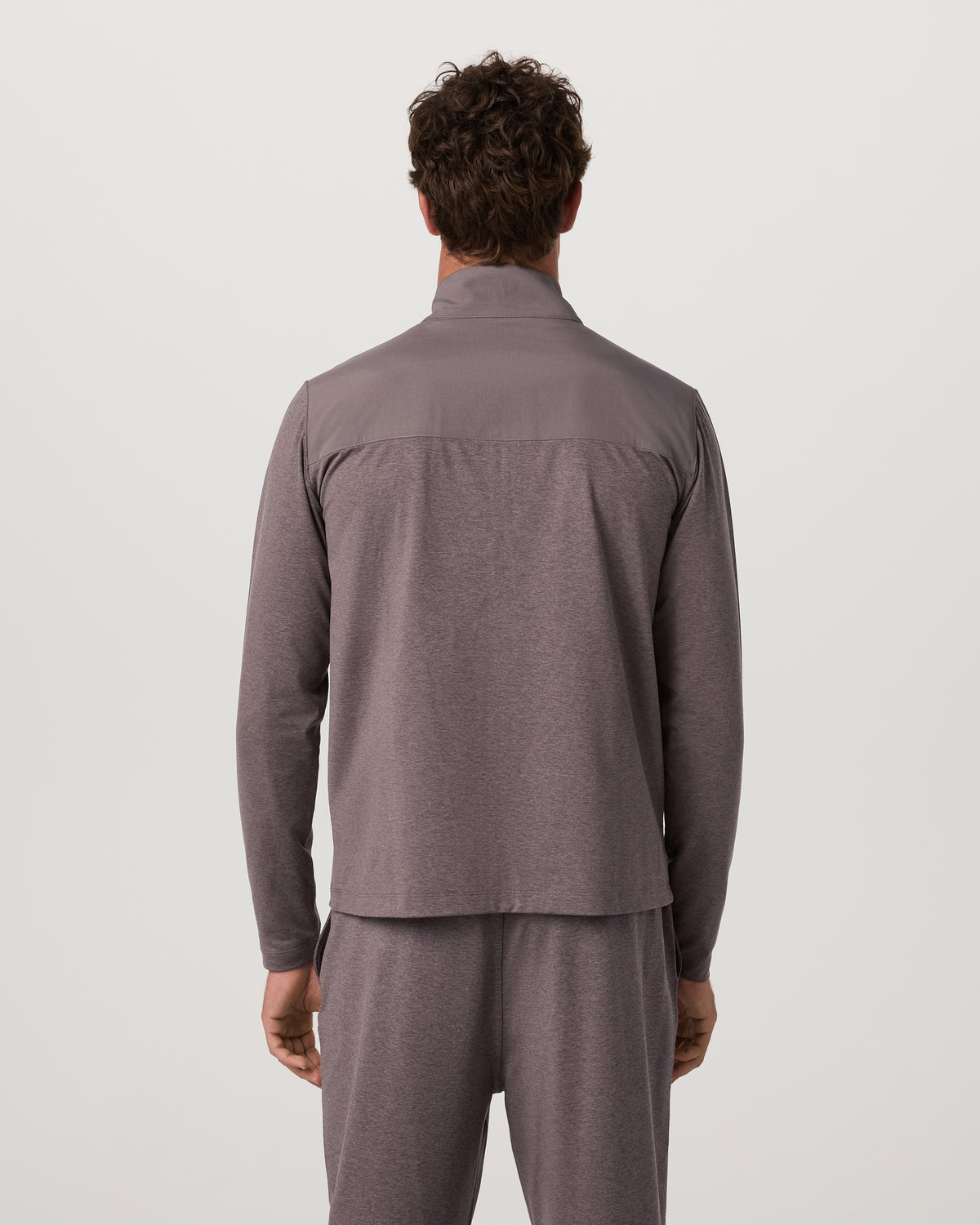Men Vuori Men's Sunday Element Track Jacket Huckleberry Heather