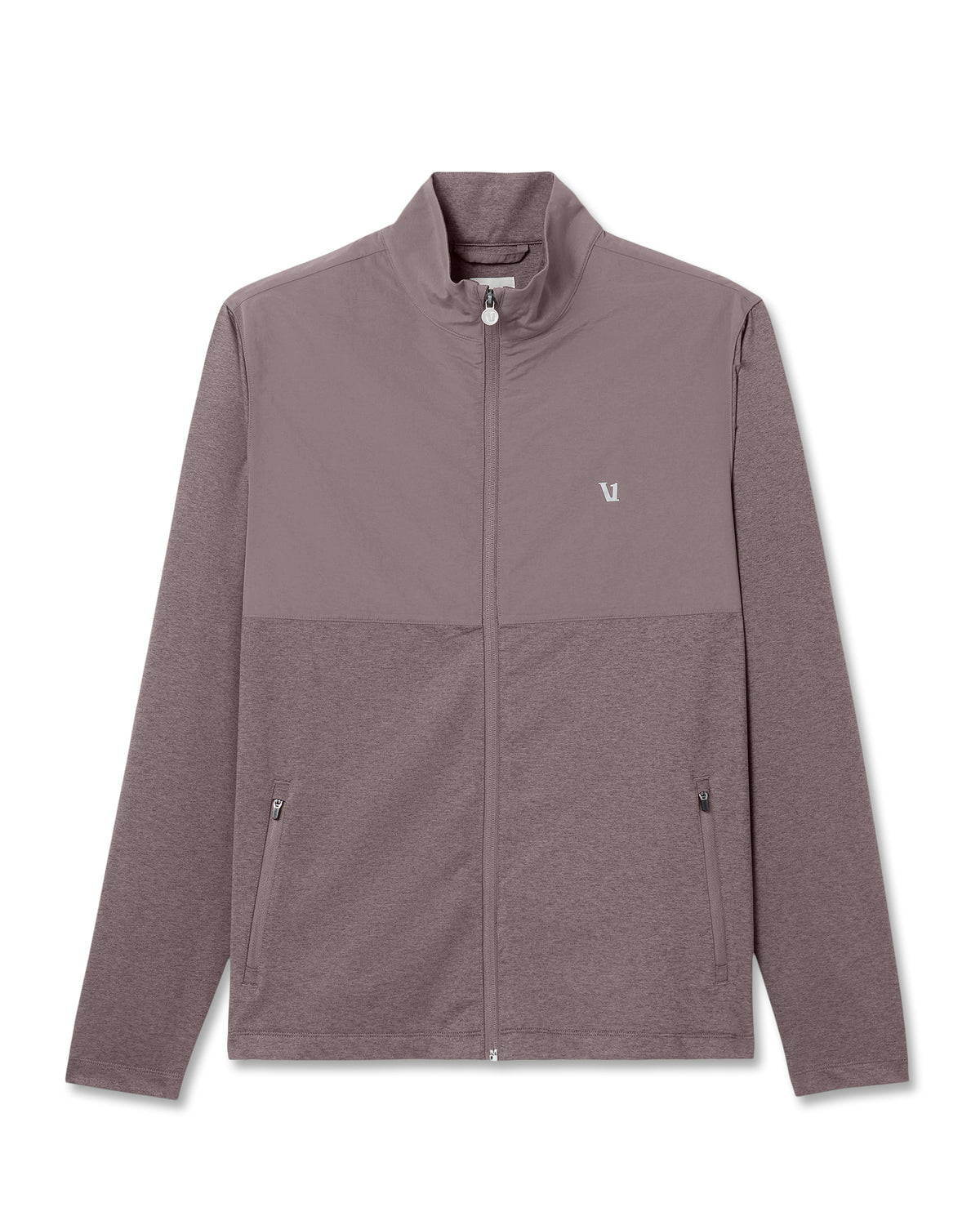 Men Vuori Men's Sunday Element Track Jacket Huckleberry Heather