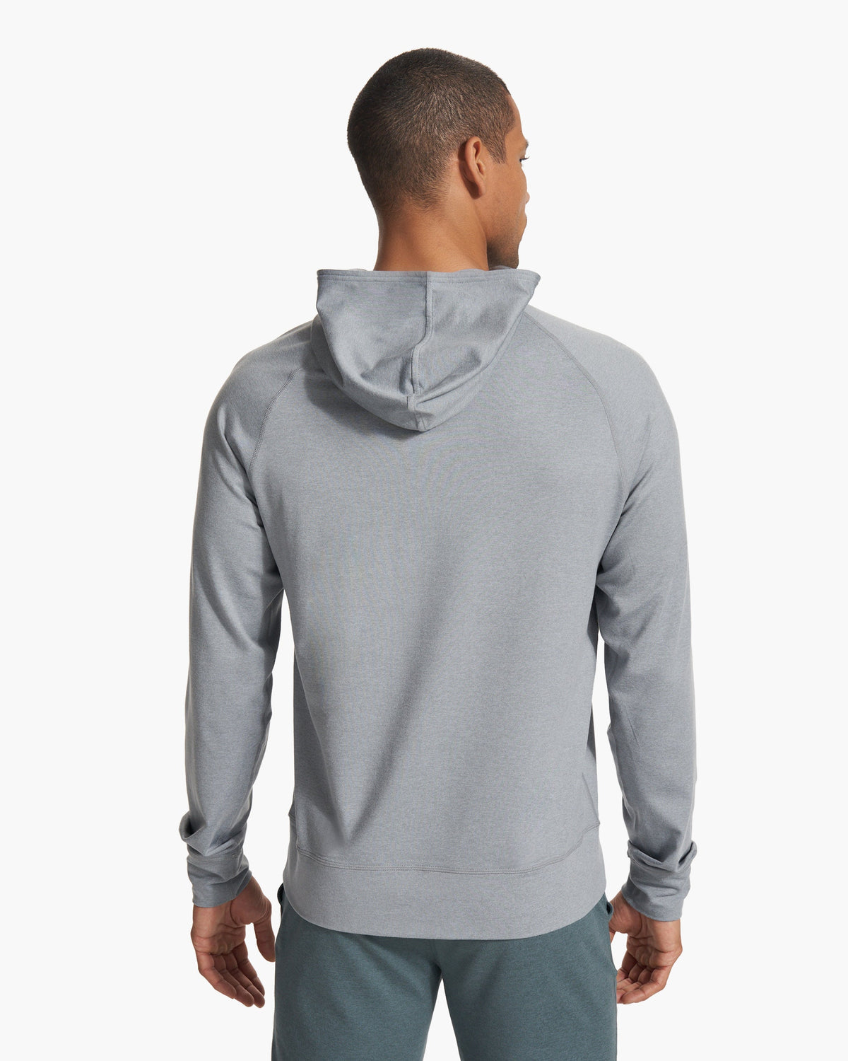 Men Vuori Ponto Performance Half Zip Hoodie Steel Heather