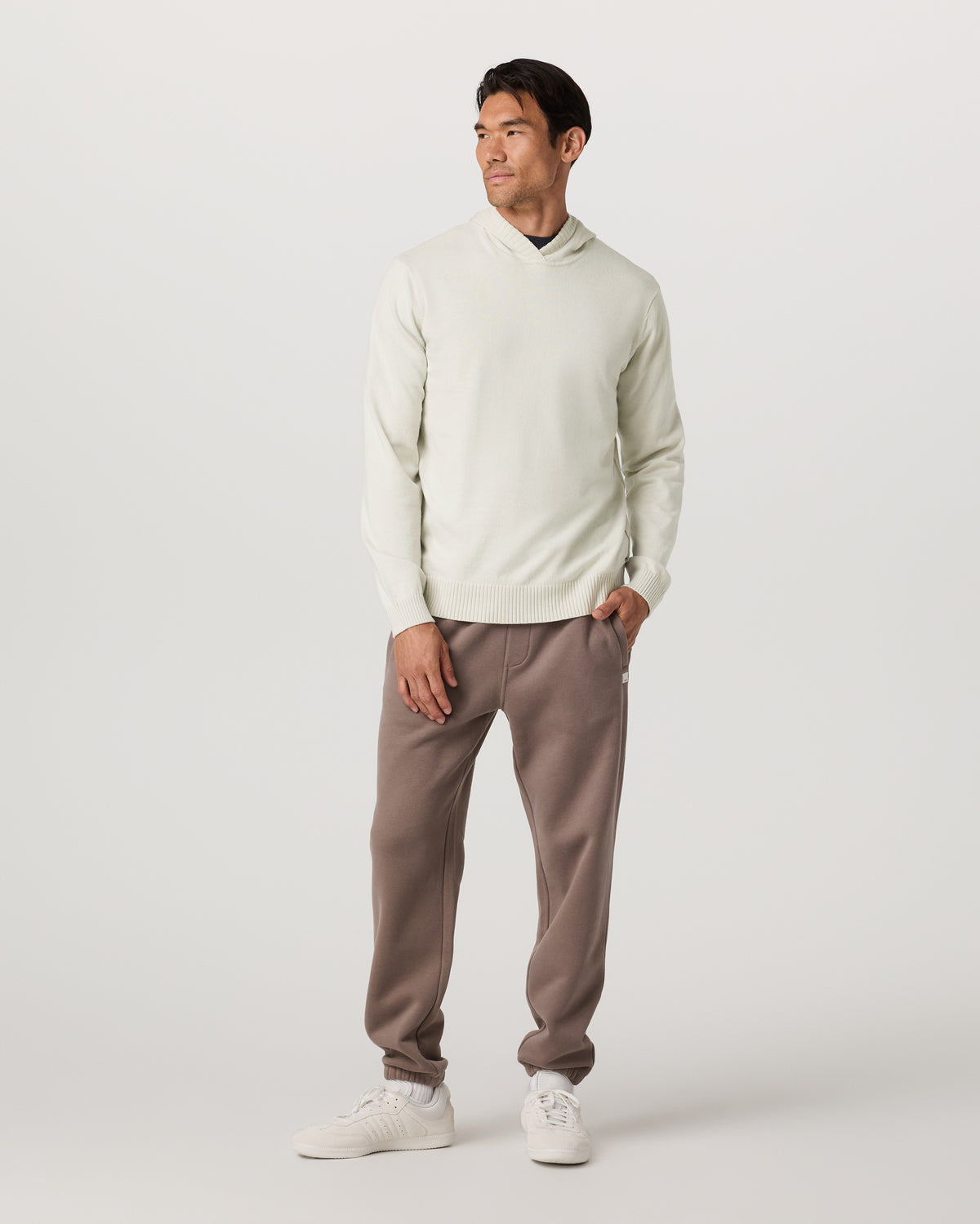 Men Vuori Fluent Sweater Hoodie Men's Winter Grey Cashmere Hoodie
