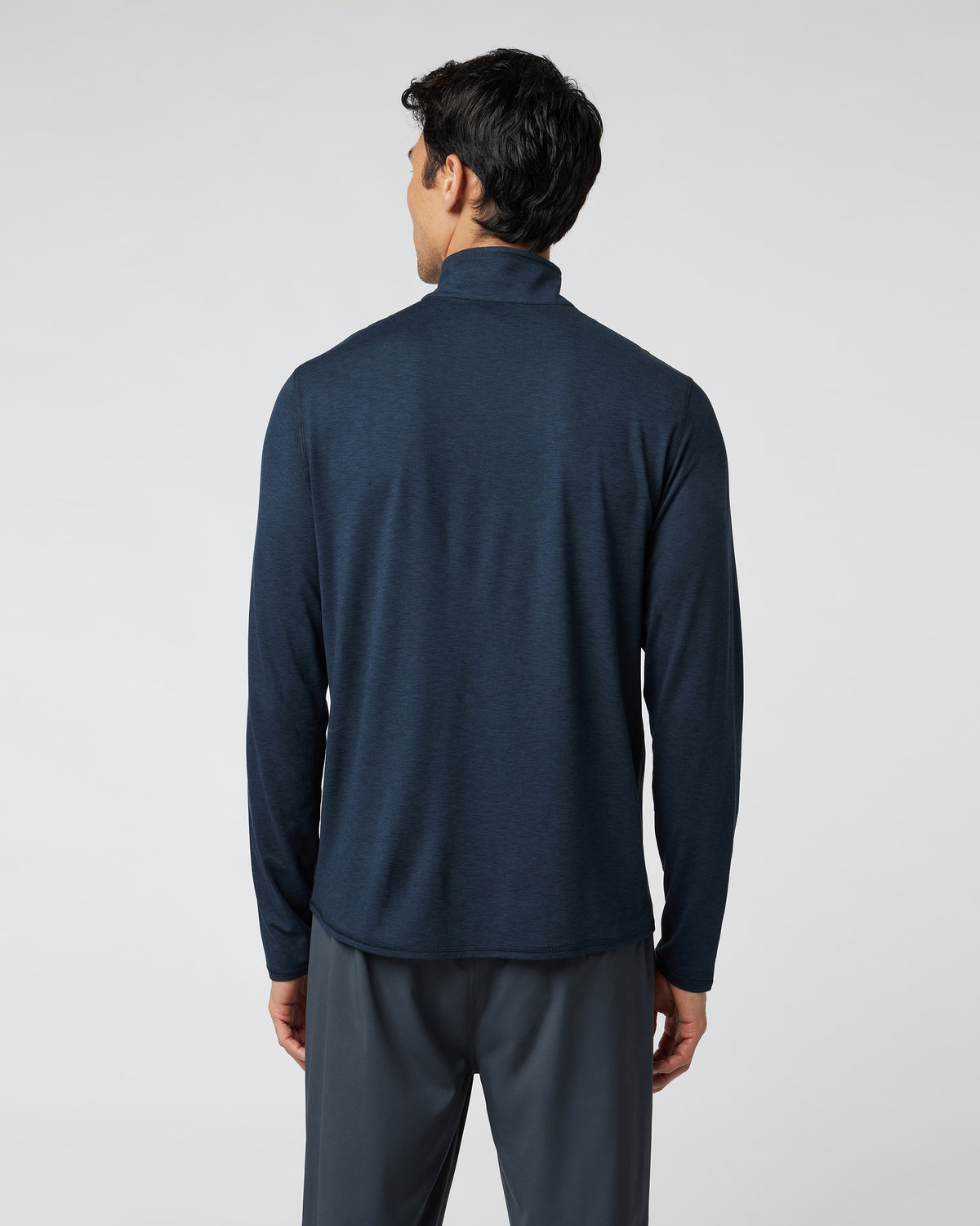 Men Vuori Ease Performance Half Zip 2.0 Ink Heather