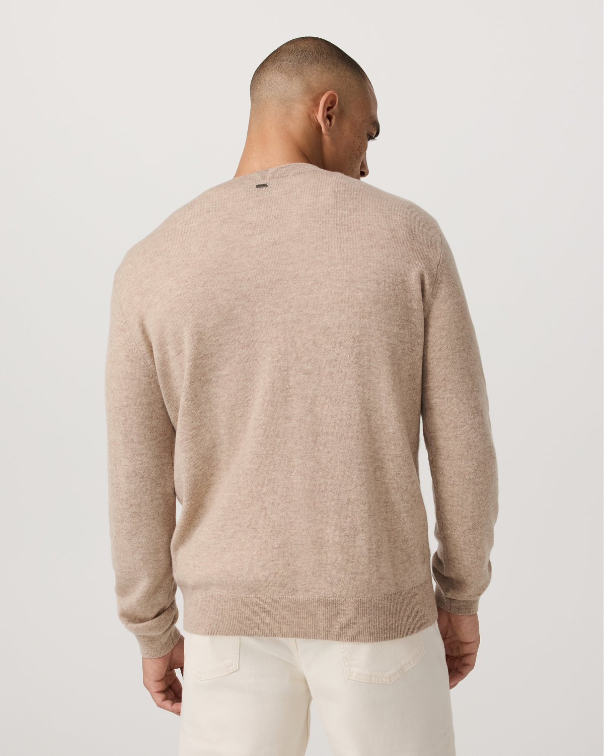 Men Vuori Berik Cashmere Sweater Men's Oatmeal Heather Sweater