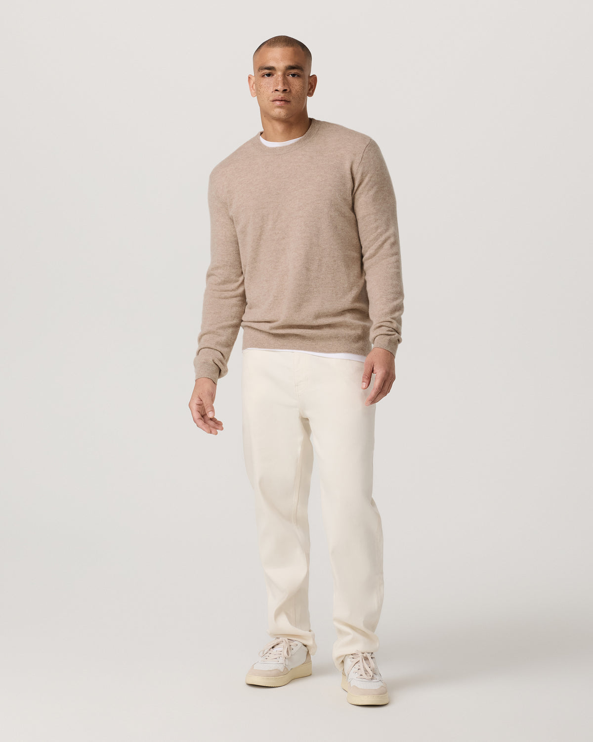 Men Vuori Berik Cashmere Sweater Men's Oatmeal Heather Sweater