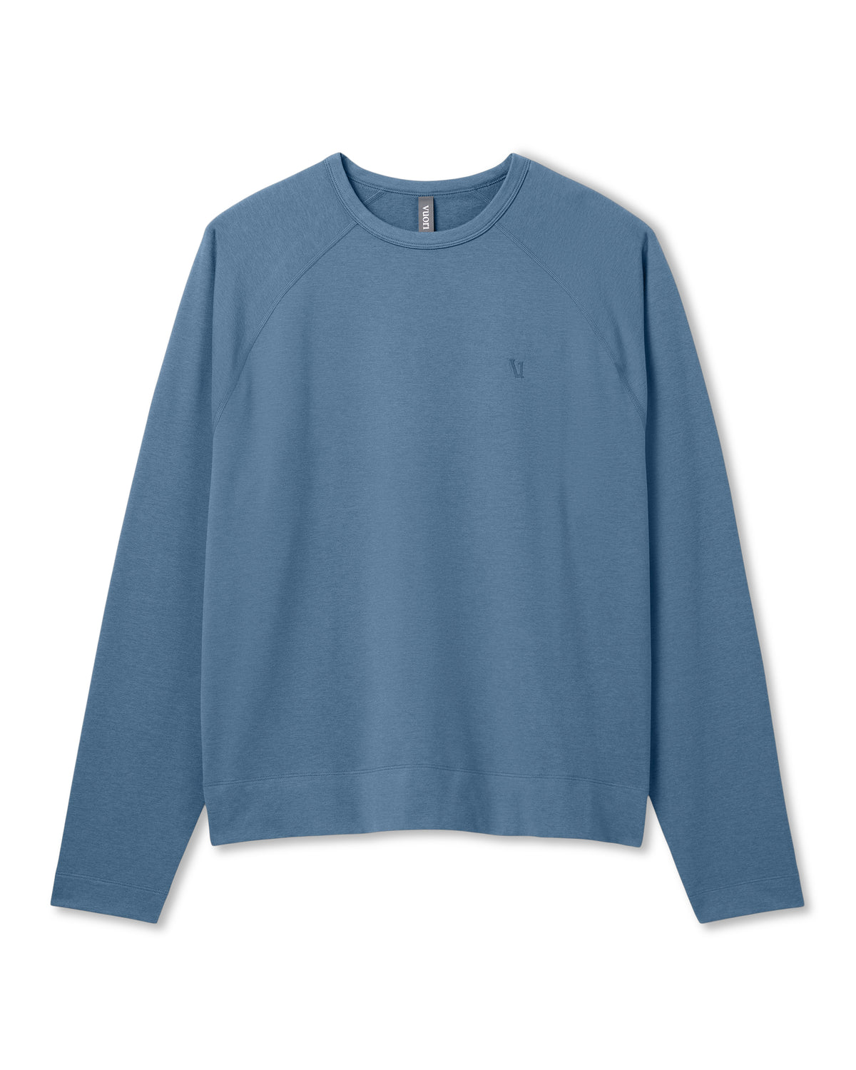 Men Vuori Coronado Crew - Relaxed Fit Pool Blue Heather Crewneck