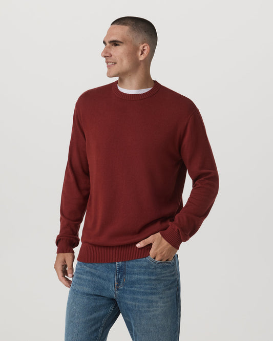 Men Vuori Fluent Sweater Men's Spiced Apple Cashmere Sweater