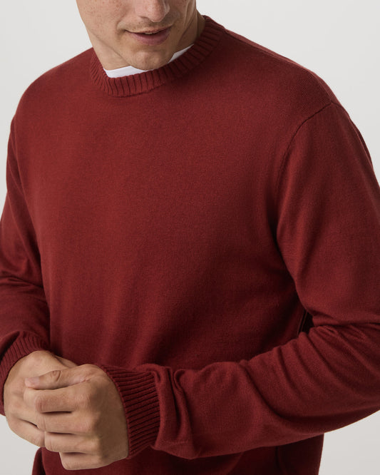 Men Vuori Fluent Sweater Men's Spiced Apple Cashmere Sweater