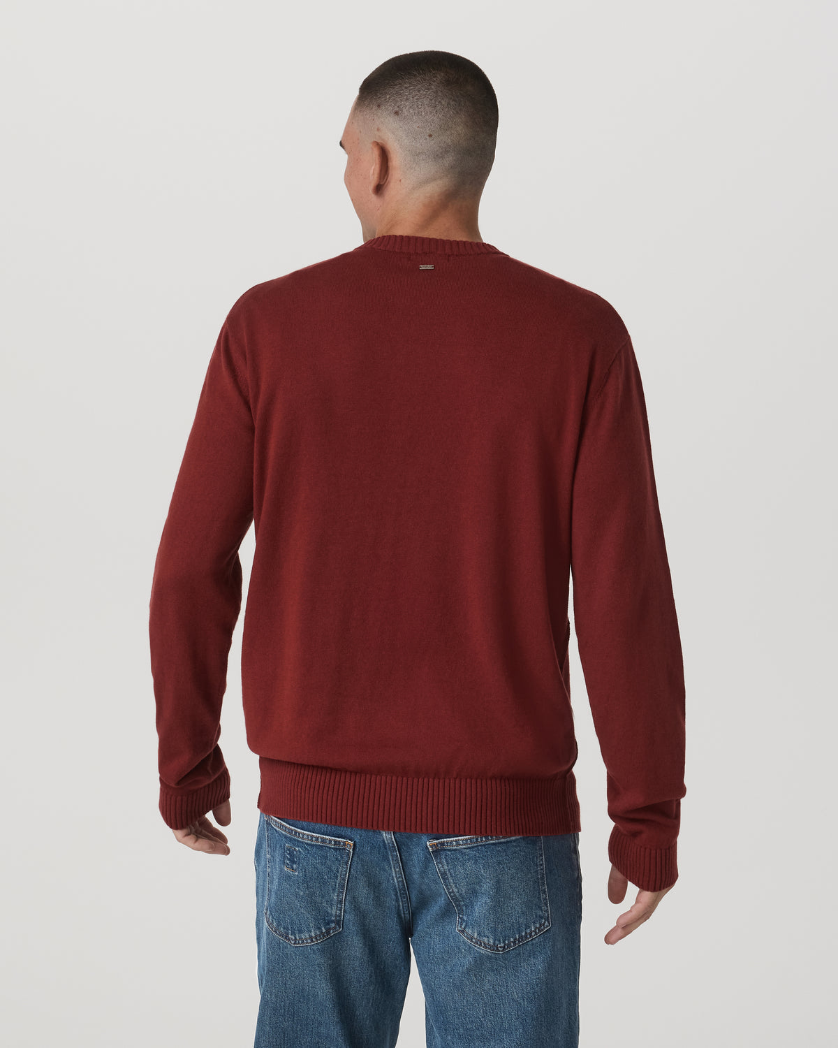 Men Vuori Fluent Sweater Men's Spiced Apple Cashmere Sweater