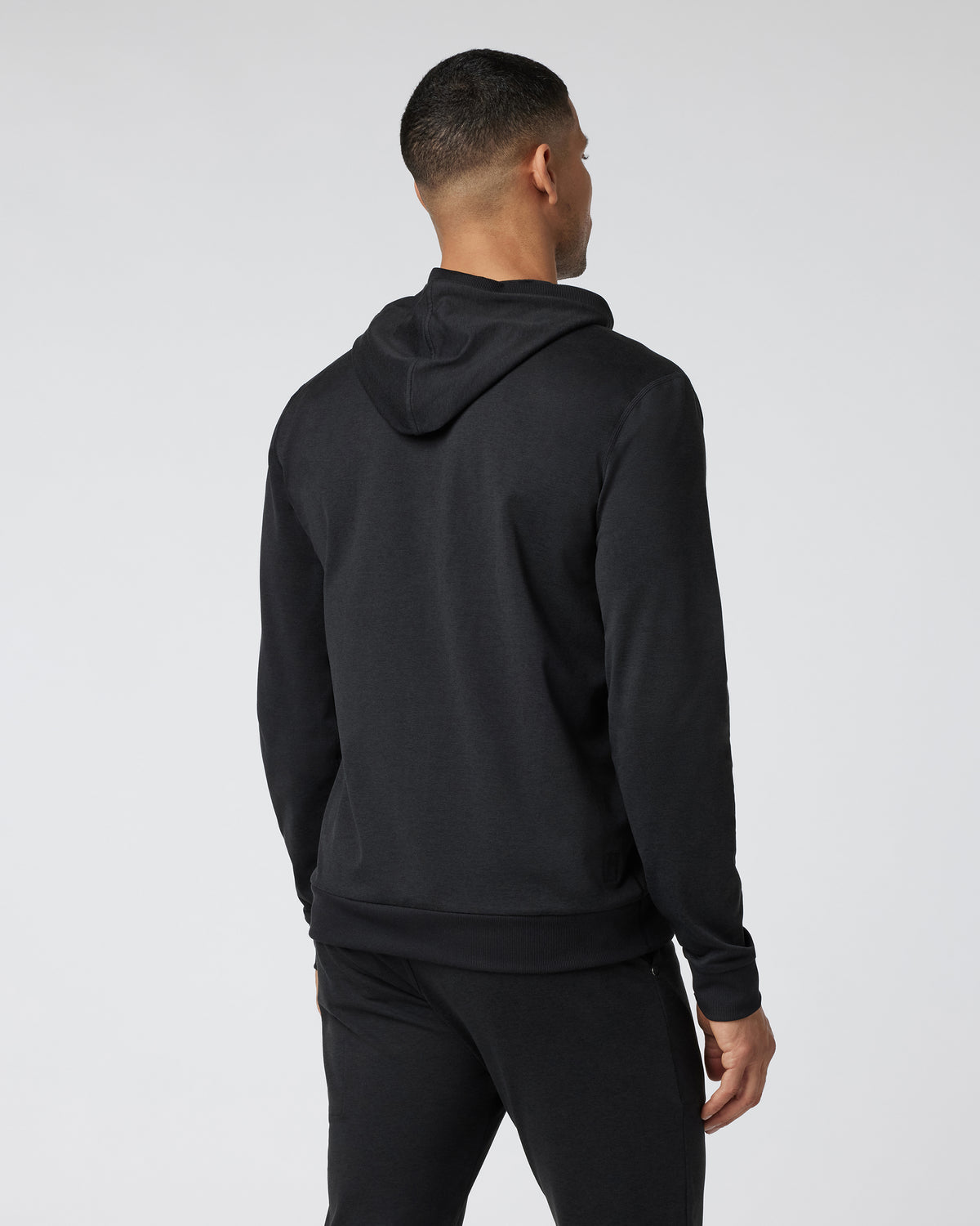 Men Vuori Coronado Hoodie Men's Black Zip Up Hoodie
