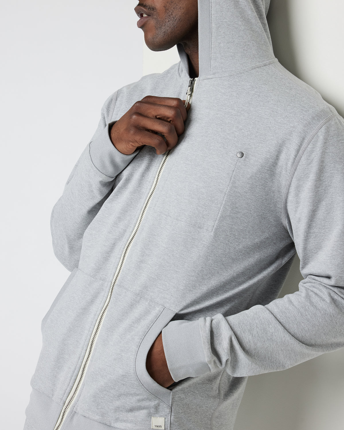 Men Vuori Coronado Hoodie Men's Heather Grey Hoodie