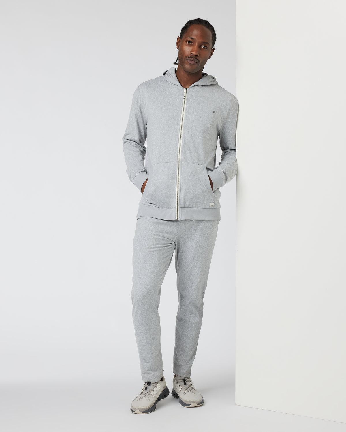 Men Vuori Coronado Hoodie Men's Heather Grey Hoodie