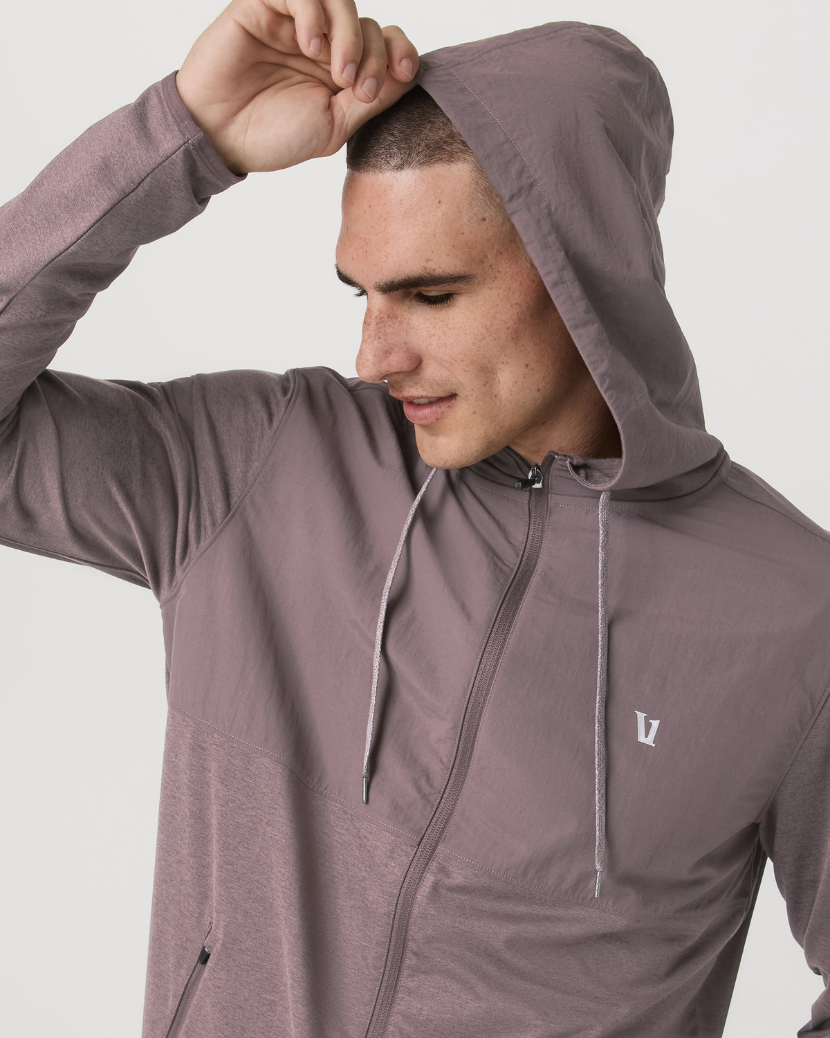 Men Vuori Sunday Element Jacket Men's Huckleberry Heather Jacket