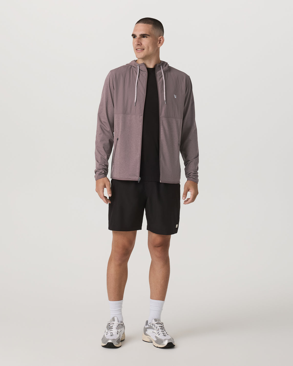 Men Vuori Sunday Element Jacket Men's Huckleberry Heather Jacket