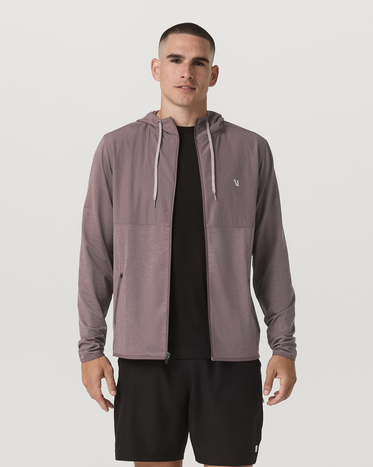Men Vuori Sunday Element Jacket Men's Huckleberry Heather Jacket