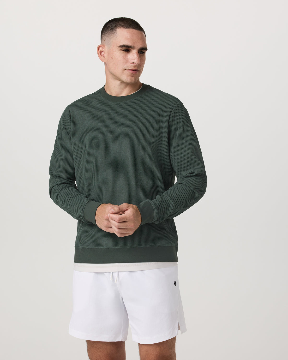 Men Vuori Jamestown Crew Men's Aspen Pullover Crewneck