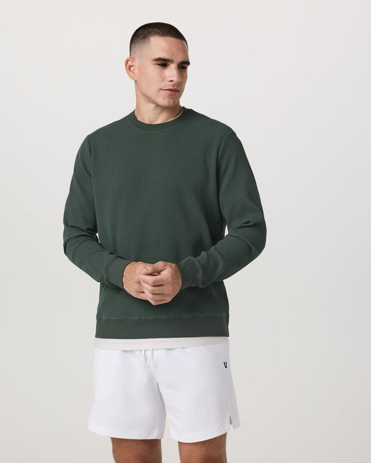 Men Vuori Jamestown Crew Men's Aspen Pullover Crewneck