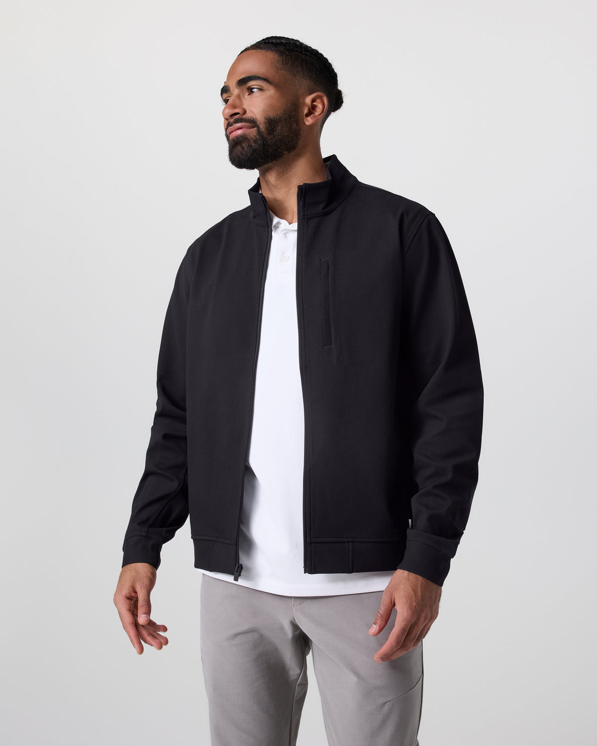 Men Vuori MetaAdapt Full Zip Black