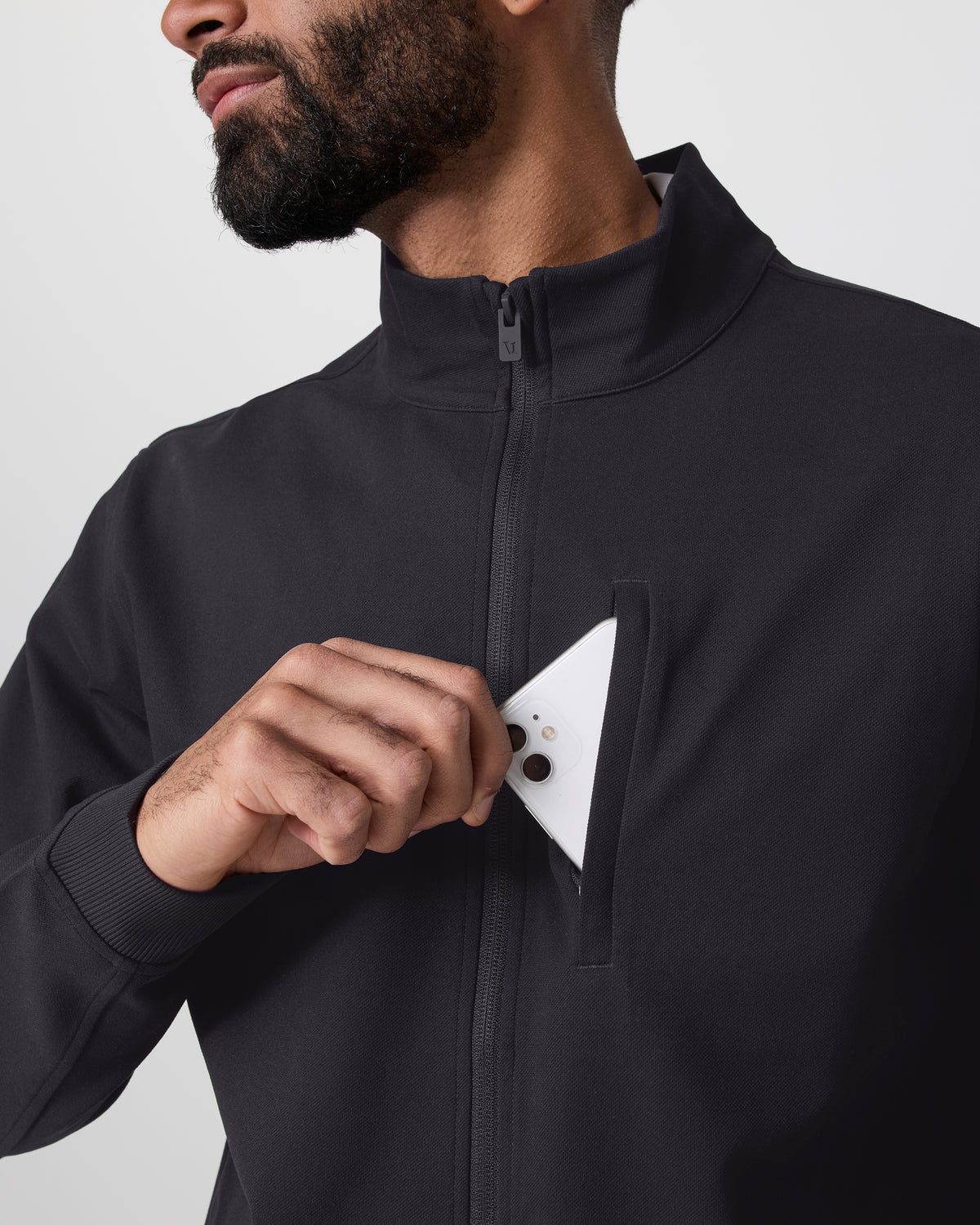 Men Vuori MetaAdapt Full Zip Black
