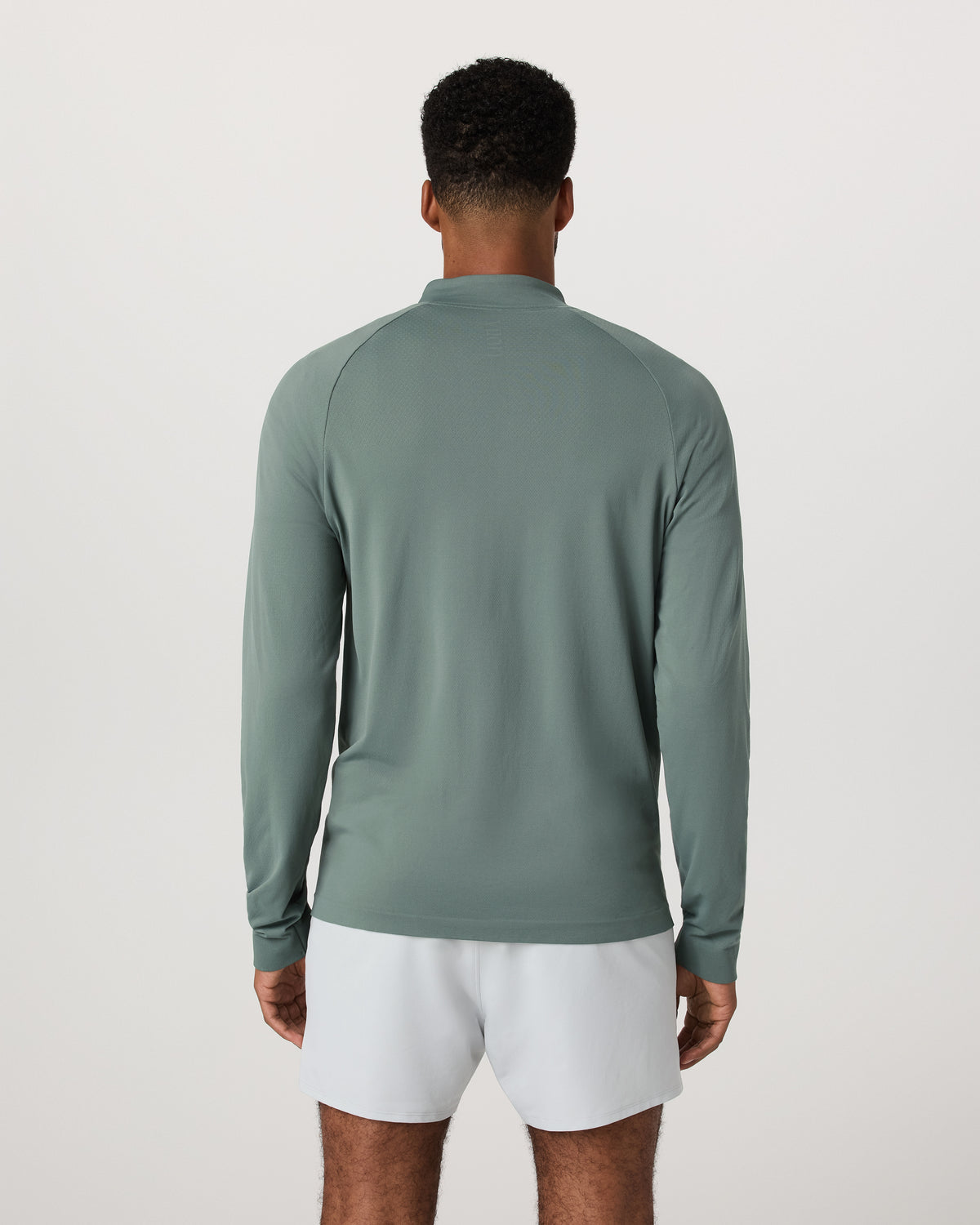 Men Vuori Clearview Seamless Quarter Zip Men's Marsh Long Sleeve