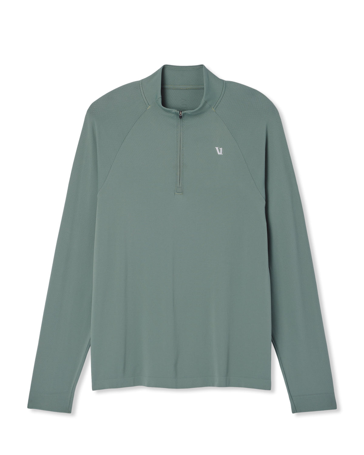 Men Vuori Clearview Seamless Quarter Zip Men's Marsh Long Sleeve