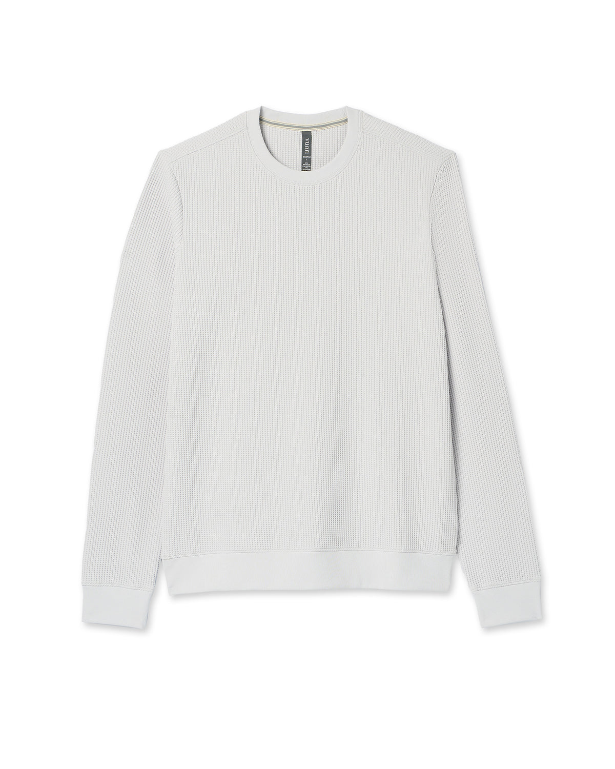 Men Vuori Jamestown Crew Men's Frost Grey Waffle Crewneck