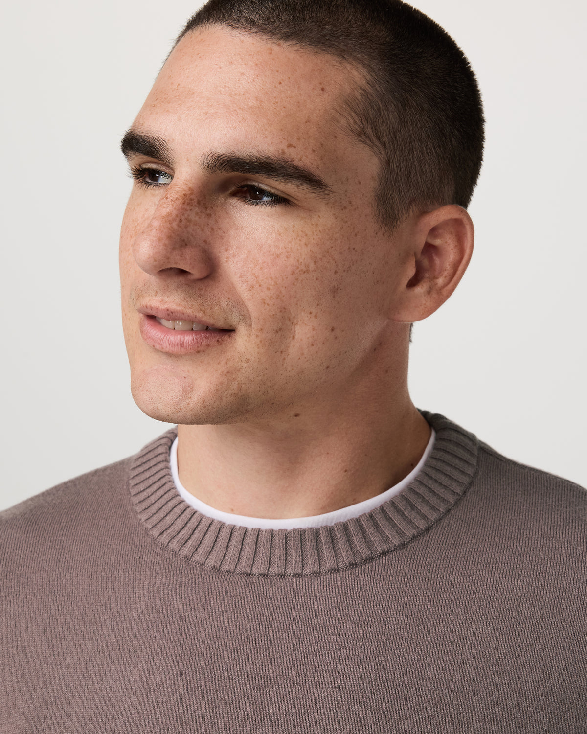 Men Vuori Fluent Sweater Men's Huckleberry Cashmere Sweater