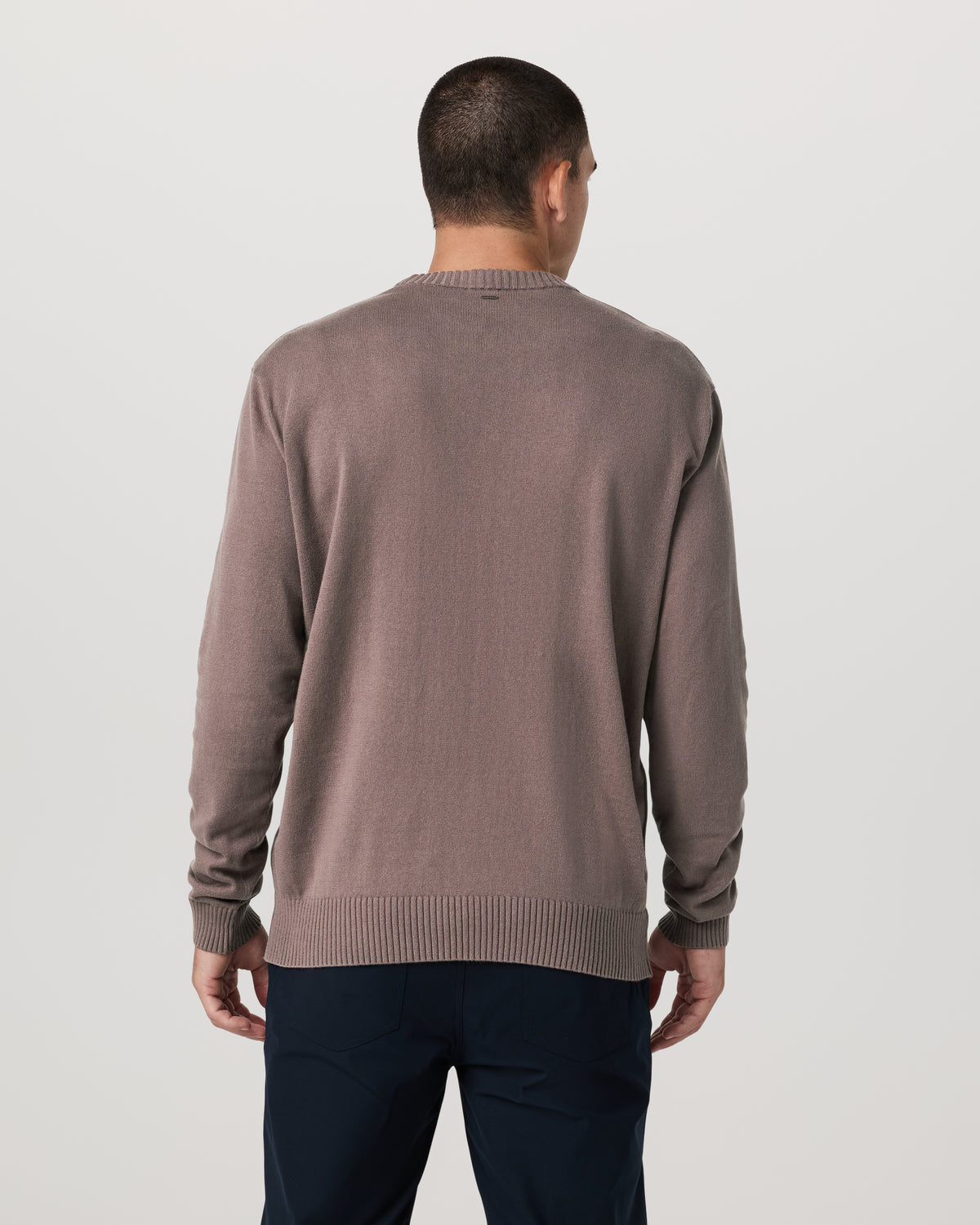 Men Vuori Fluent Sweater Men's Huckleberry Cashmere Sweater