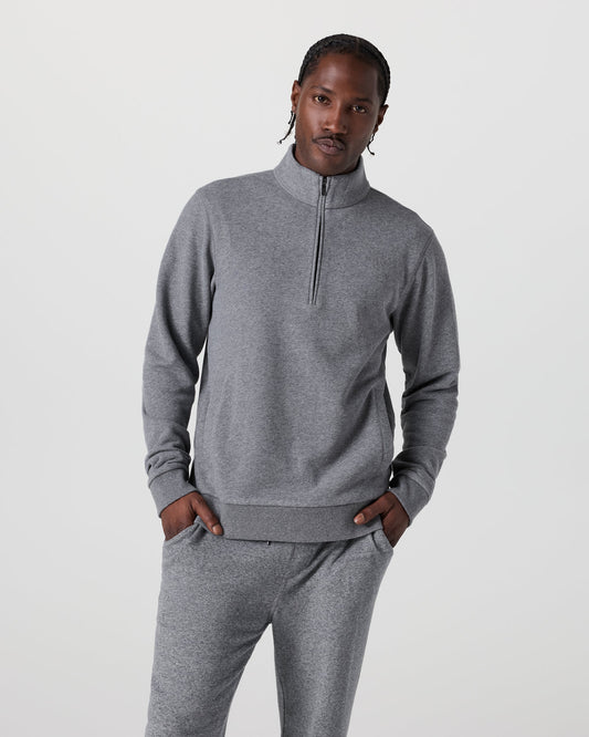 Men Vuori Cypress 1/4 Zip 2.0 Heather Grey
