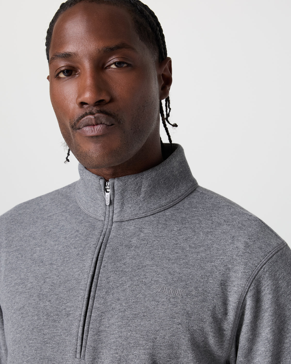Men Vuori Cypress 1/4 Zip 2.0 Heather Grey