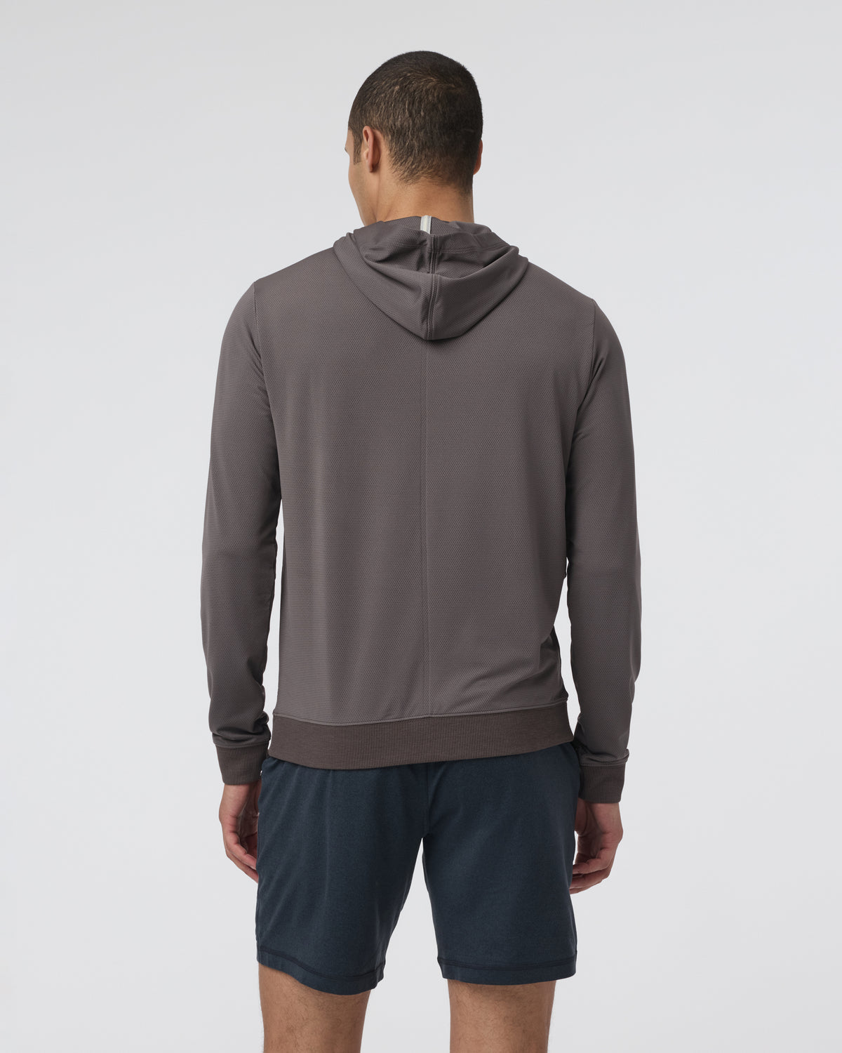 Men Vuori Double Mesh Hoodie Warm Grey