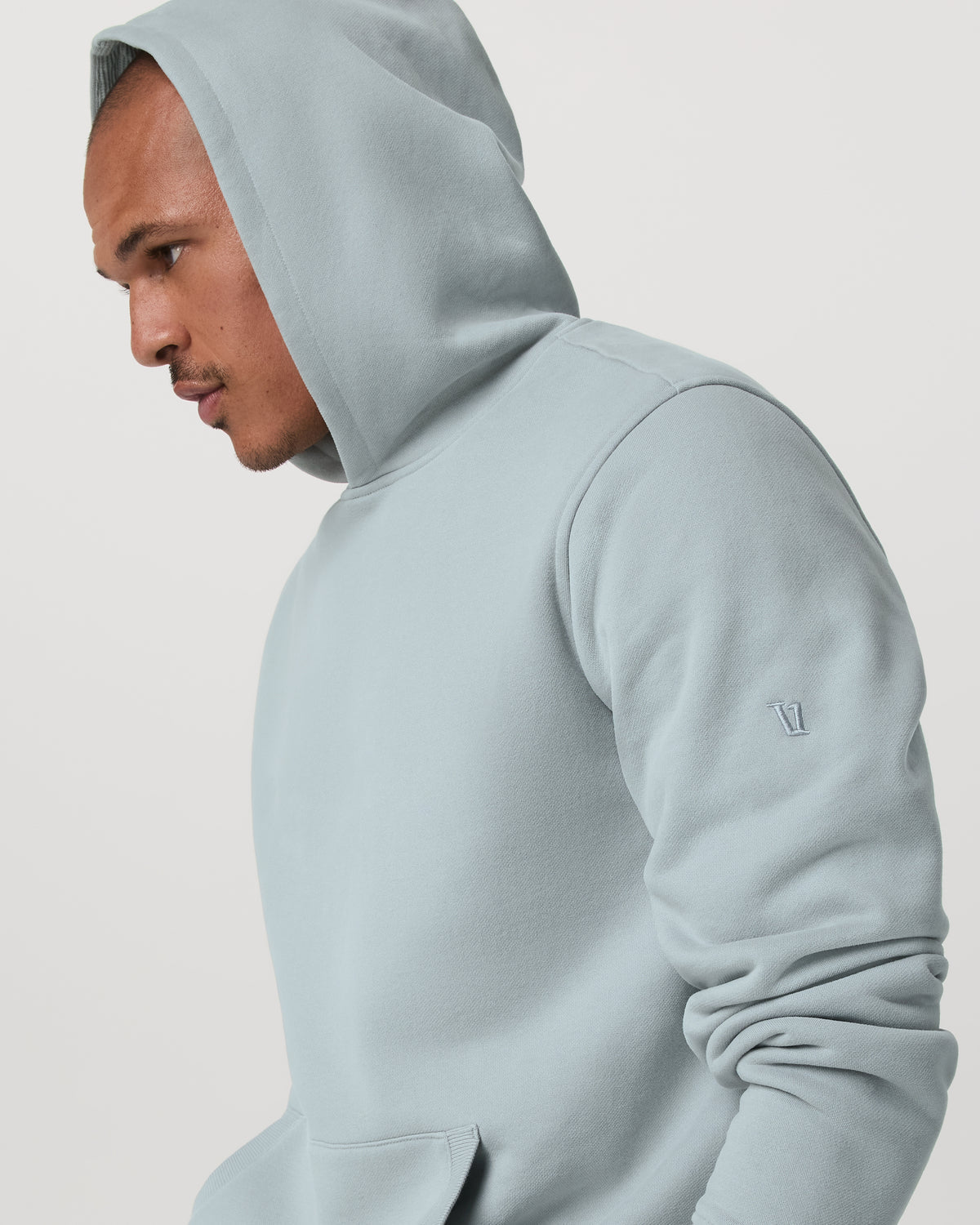 Men Vuori Seaside Pullover Hoodie Men's Blue Haze Pullover Hoodie