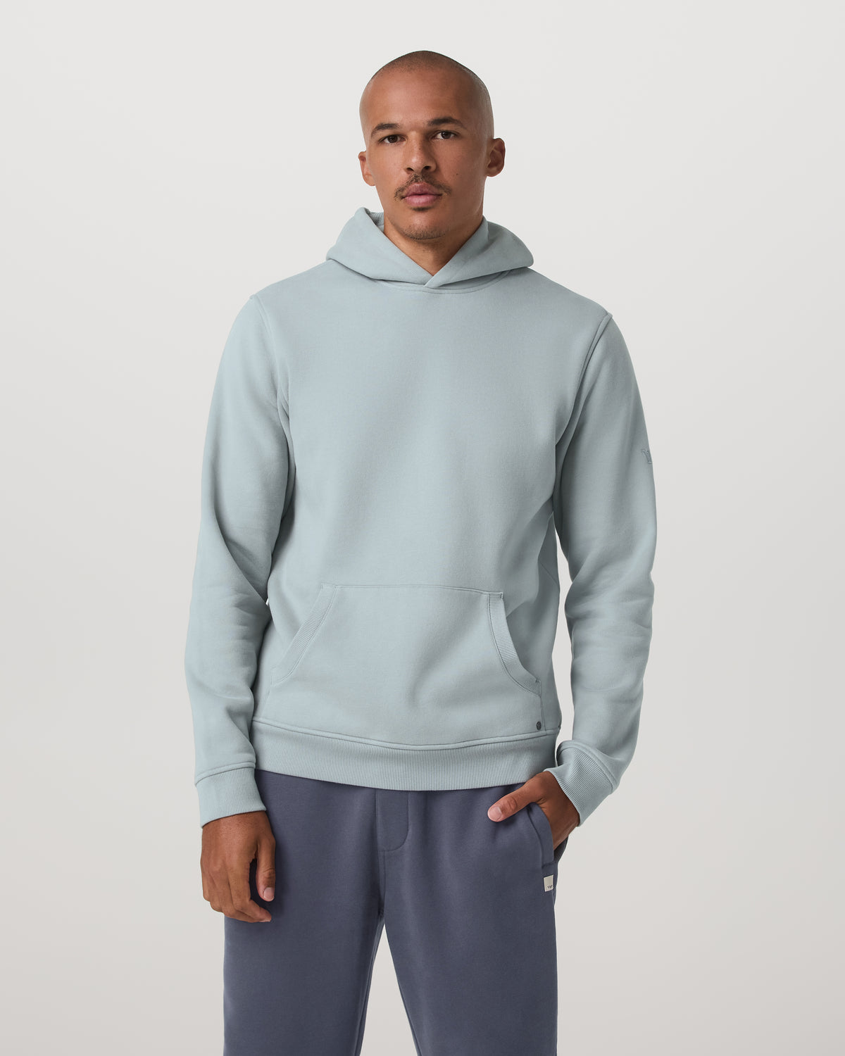 Men Vuori Seaside Pullover Hoodie Men's Blue Haze Pullover Hoodie
