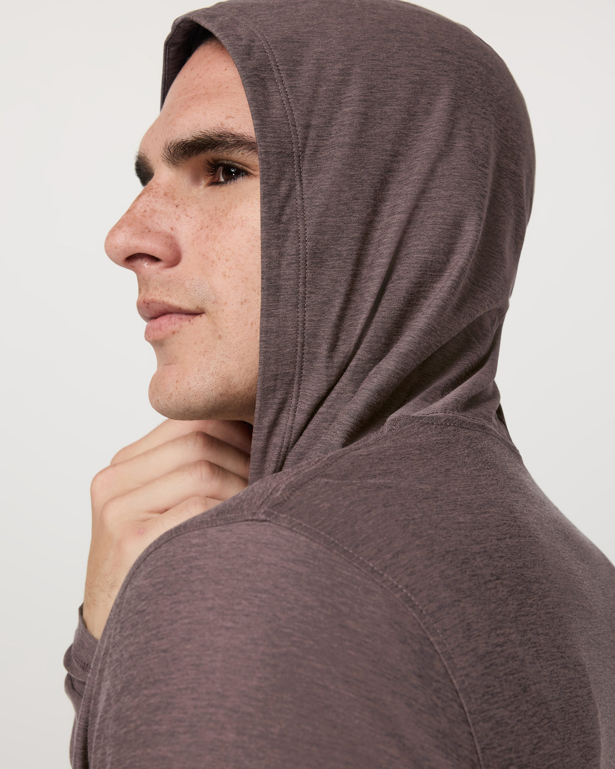 Men Vuori Strato Tech Hoodie Men's Huckleberry Heather Hoodie