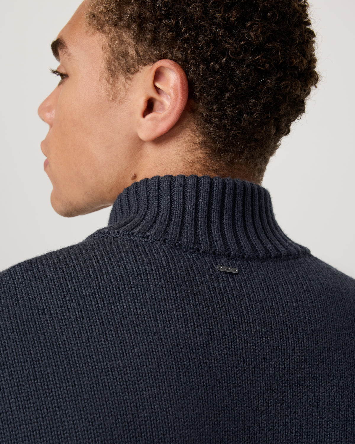 Men Vuori Denver Full Zip Sweater Men's Navy Zip Sweater