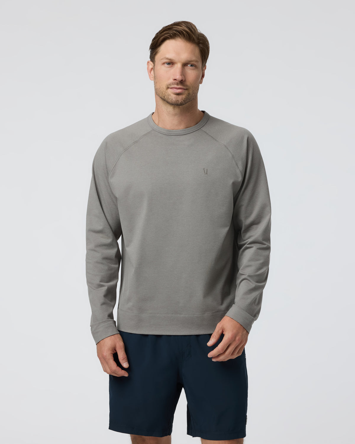 Men Vuori Coronado Crew Dolomite Heather