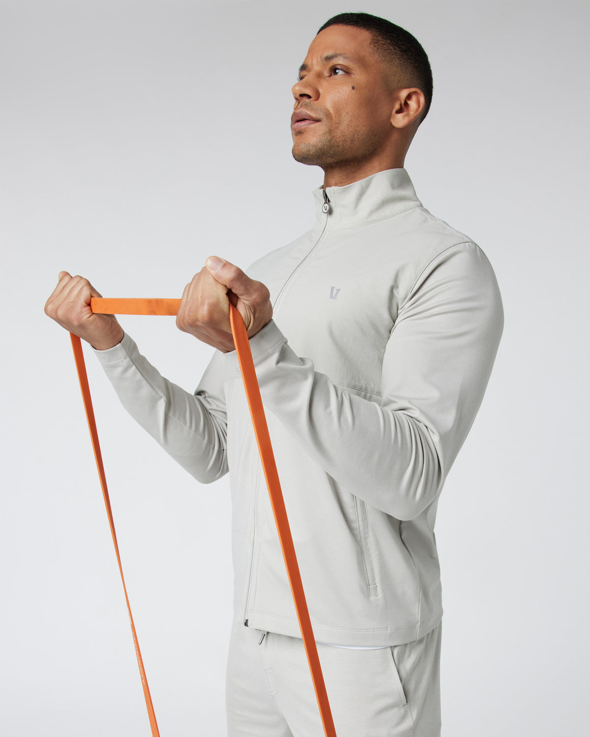 Men Vuori Sunday Element Track Jacket Vapor Heather