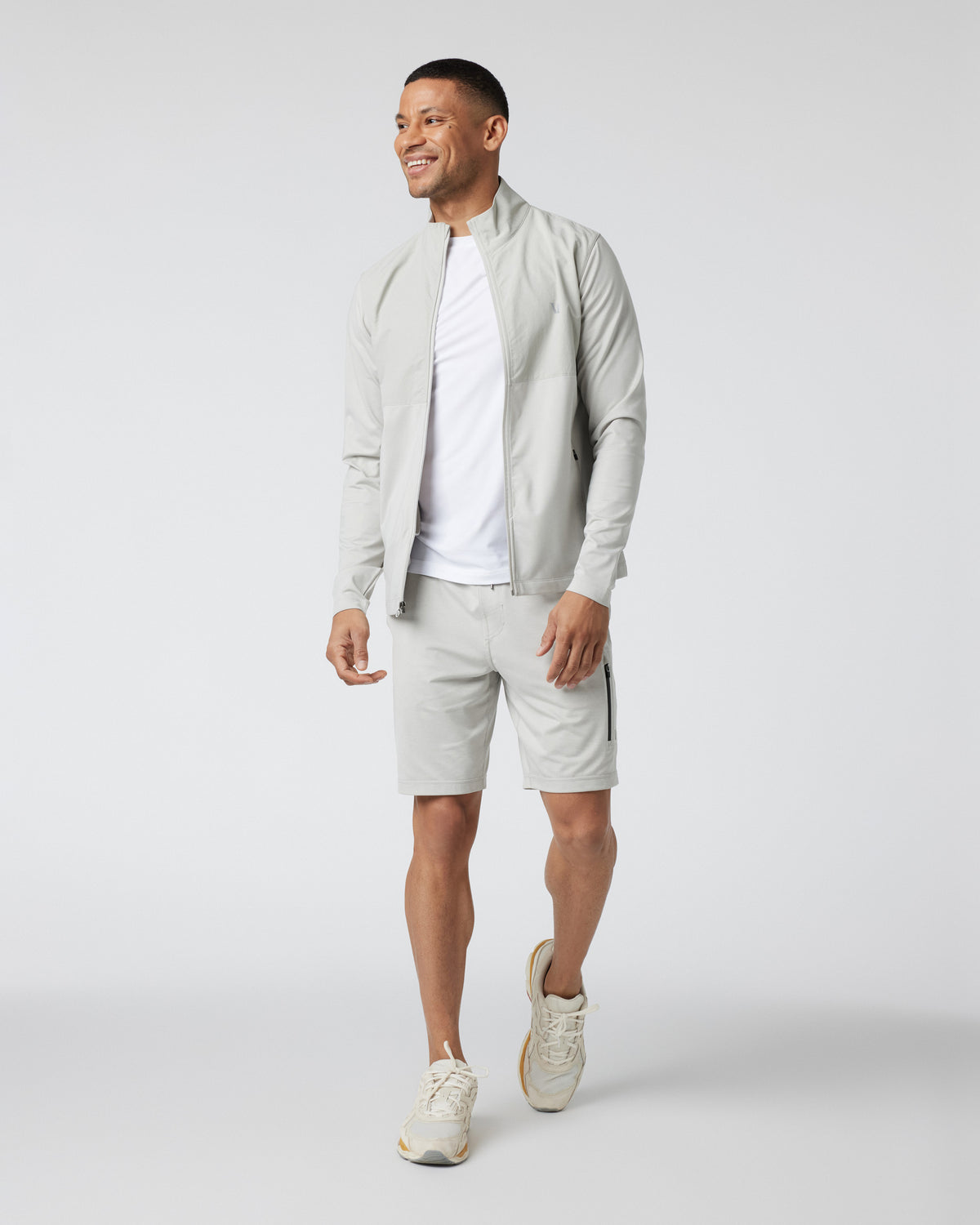 Men Vuori Sunday Element Track Jacket Vapor Heather