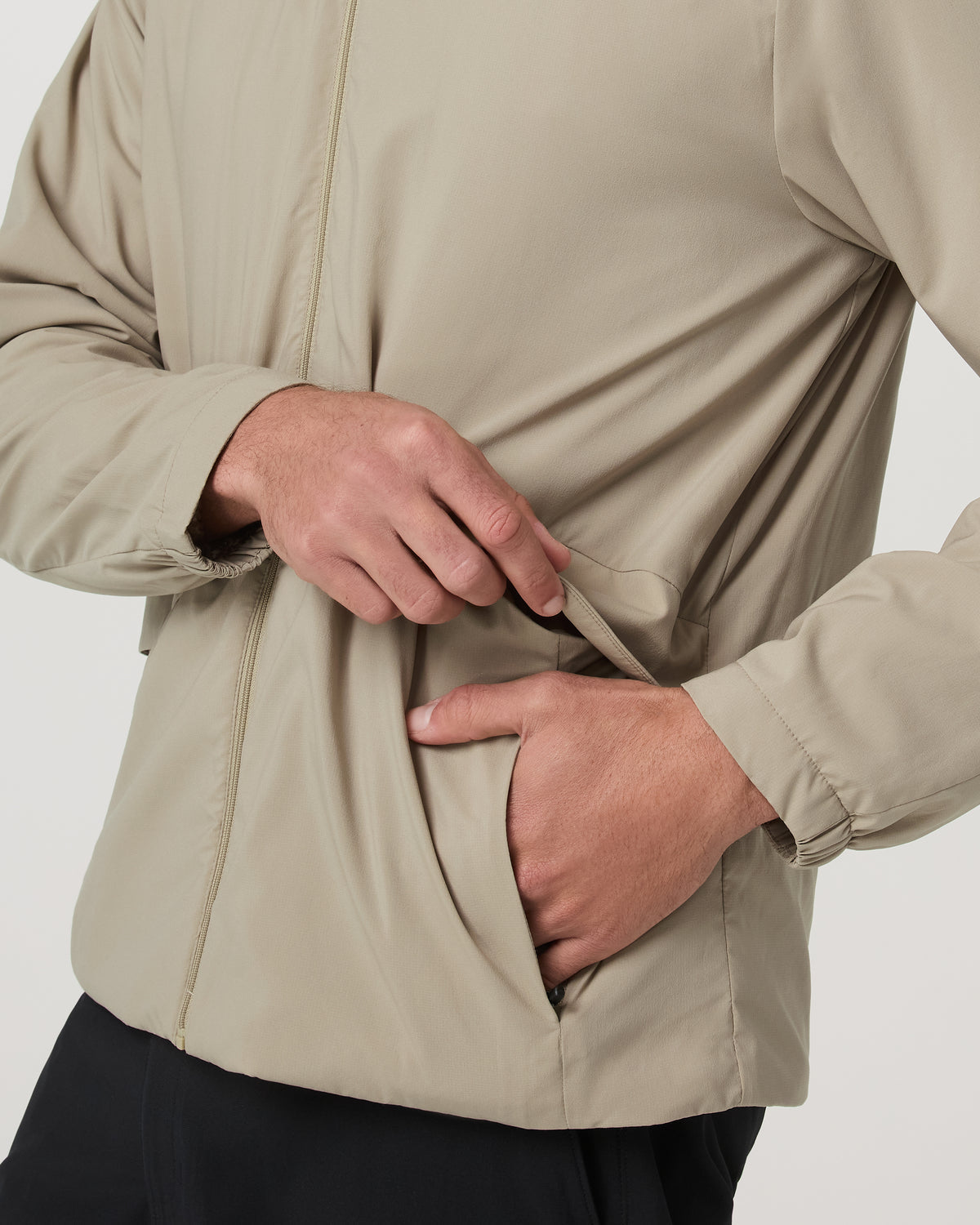 Men Vuori Octa Wind Shell Multi-Purpose Men's Truffle Jacket