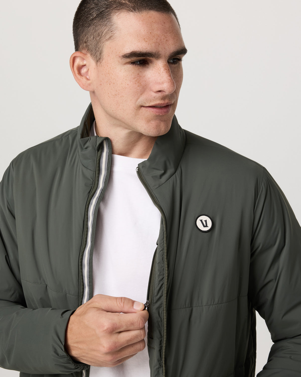 Men Vuori Echo Insulated Jacket 2.0 Men's River Rock Jacket