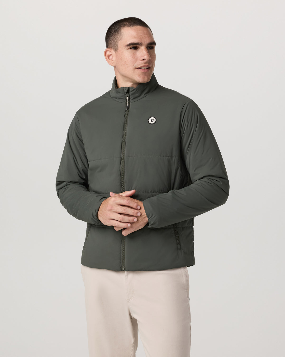 Men Vuori Echo Insulated Jacket 2.0 Men's River Rock Jacket