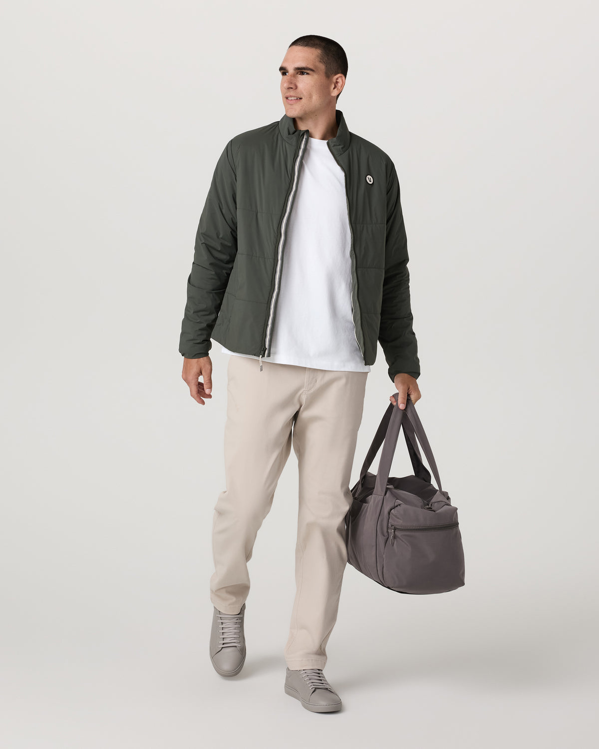 Men Vuori Echo Insulated Jacket 2.0 Men's River Rock Jacket