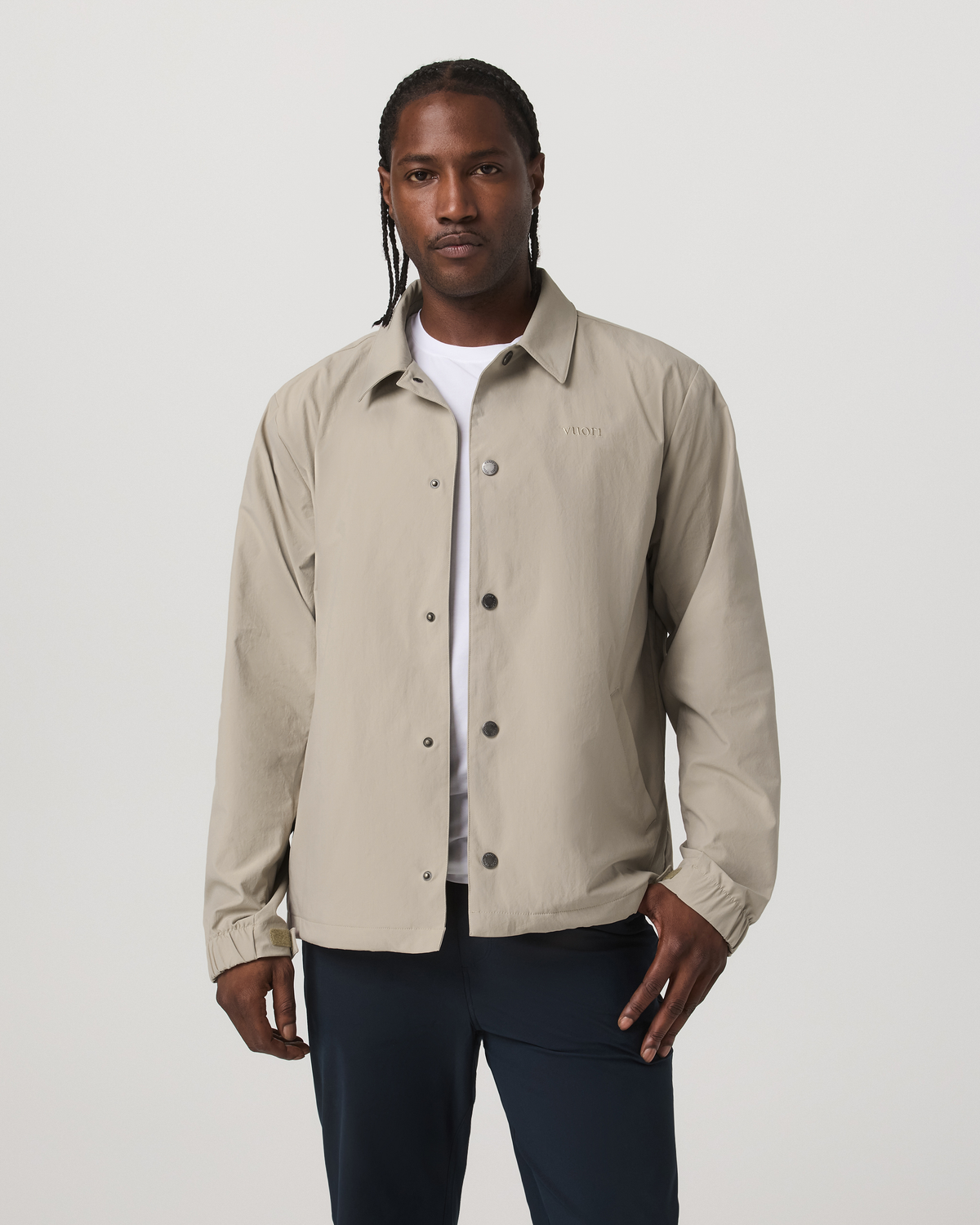 Men Vuori V1 Coach Jacket Men's Truffle Vintage Style Jacket