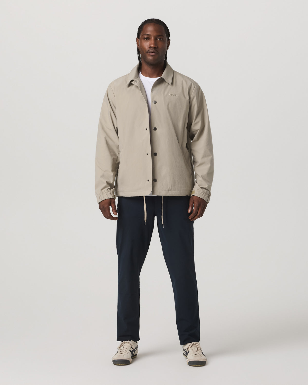 Men Vuori V1 Coach Jacket Men's Truffle Vintage Style Jacket