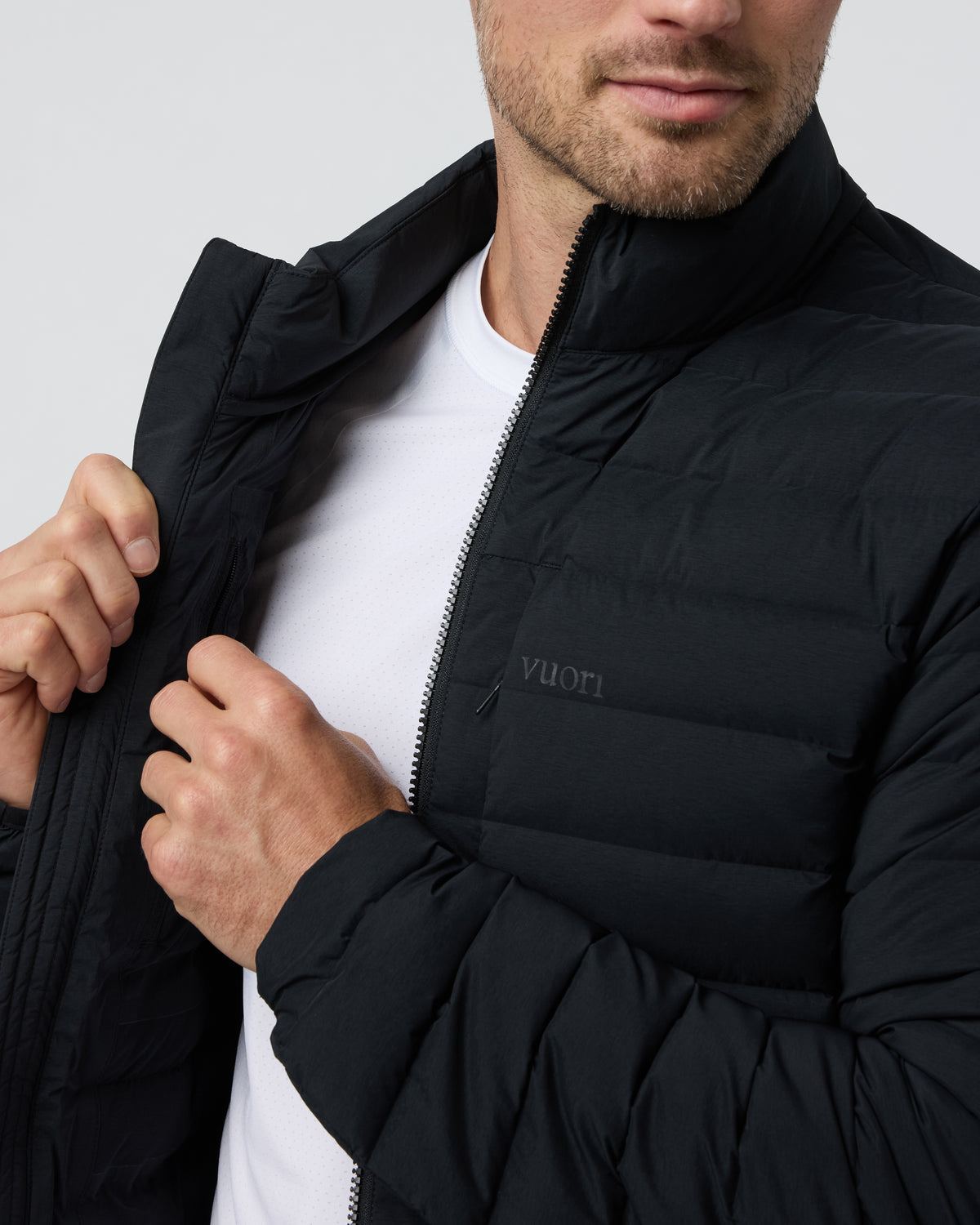 Men Vuori Steadfast Insulated Full Zip Jacket Black