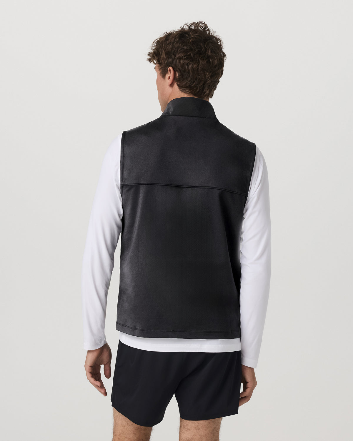 Men Vuori Sunday Insulated Hybrid Vest Men's Black Training Vest