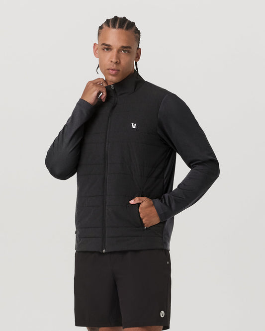 Men Vuori Sunday Insulated Hybrid Jacket Men's Black Training Jacket