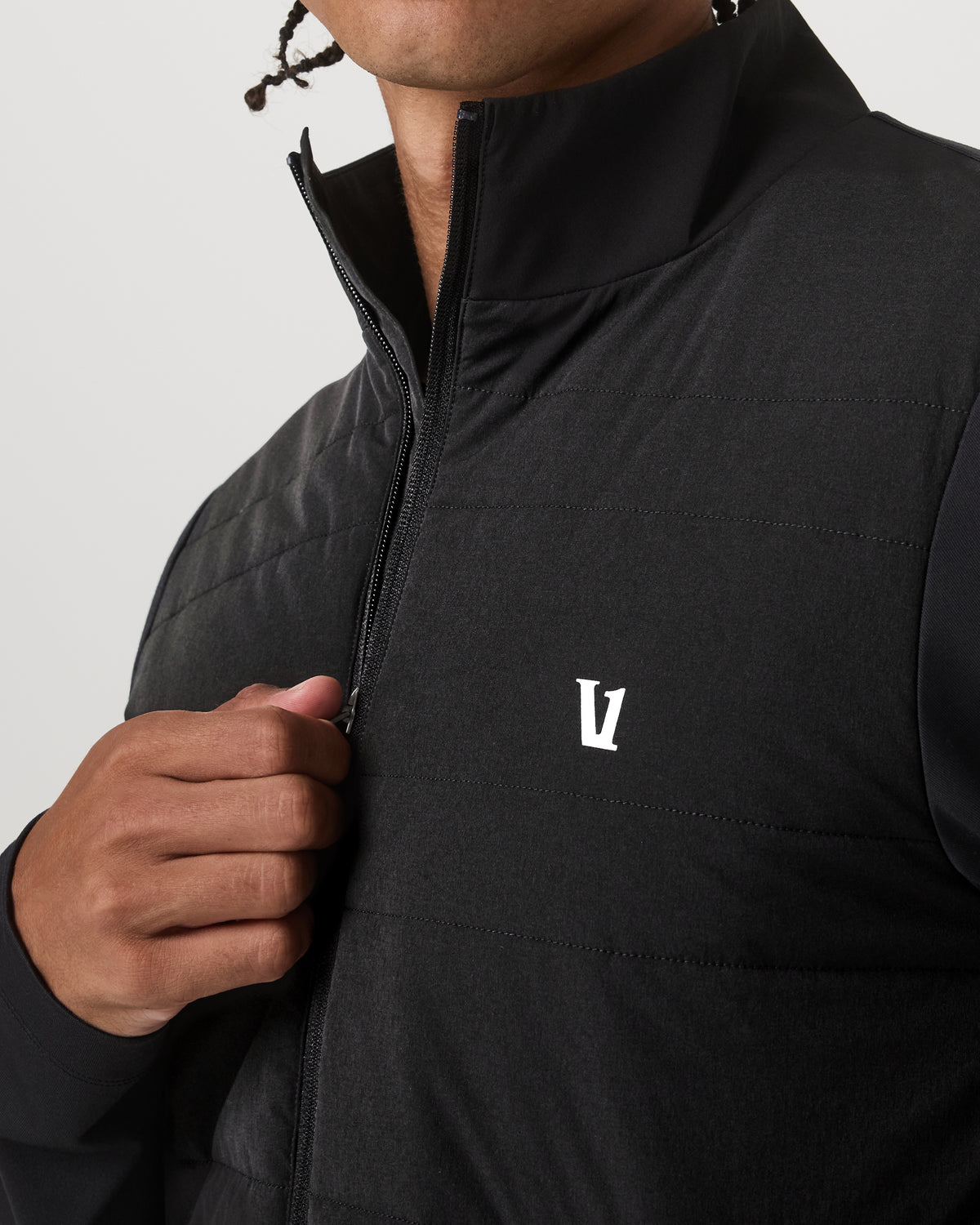 Men Vuori Sunday Insulated Hybrid Jacket Men's Black Training Jacket